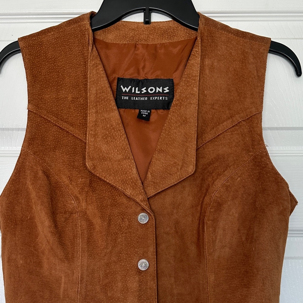 Vintage Wilsons Leather Brown Suede Vest